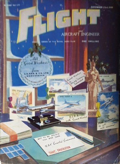 Flight and Aircraft magazine cover, Dec 1948