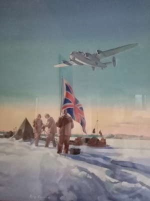 Shackleton aircraft over Arctic